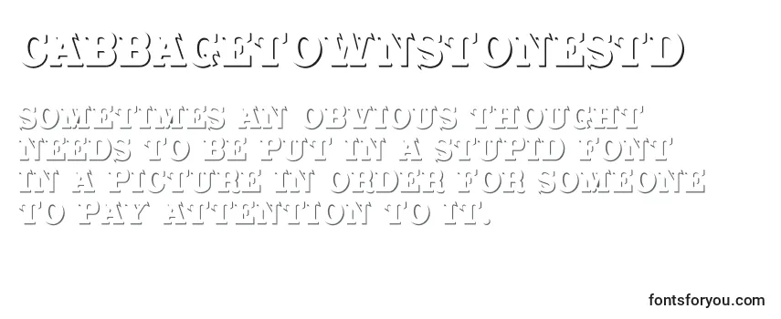 Cabbagetownstonestd Font