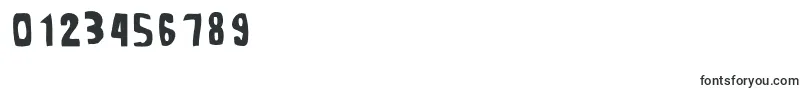 MiddlemanRegular Font – Fonts for Numbers and Digits