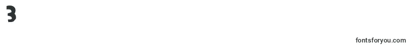 MiddlemanRegular Font – Fonts for Digit 3
