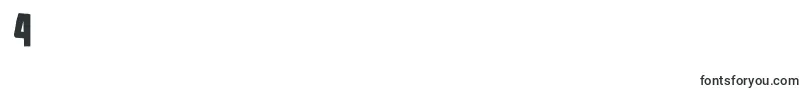 MiddlemanRegular-Schriftart – Schriften für die Ziffer 4