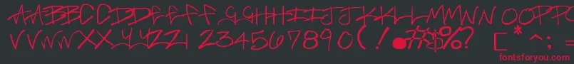 BrassMonkey Font – Red Fonts on Black Background