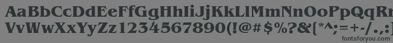 Шрифт BenguiatitcteeBold – чёрные шрифты на сером фоне