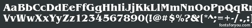 Шрифт BenguiatitcteeBold – белые шрифты на чёрном фоне