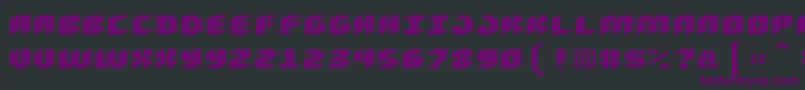 Loud-Schriftart – Violette Schriften auf schwarzem Hintergrund