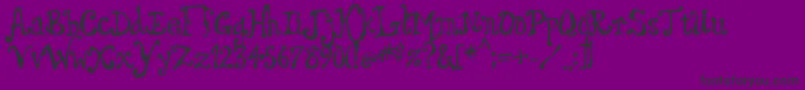 Dingle Font – Black Fonts on Purple Background