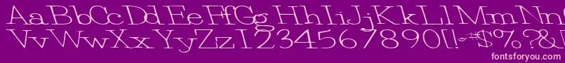 EggRegularTtnorm Font – Pink Fonts on Purple Background