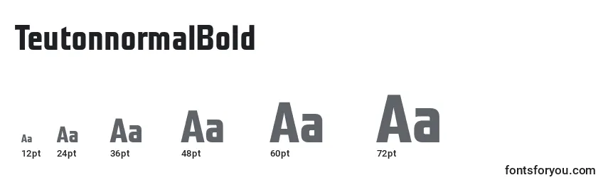 TeutonnormalBold Font Sizes