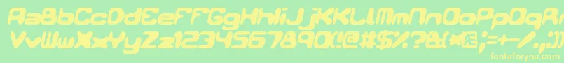 Condui2i Font – Yellow Fonts on Green Background