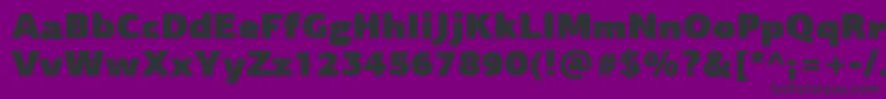 PfagorasansproUltrablack Font – Black Fonts on Purple Background