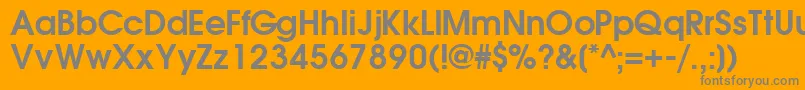 TrendexsskBold Font – Gray Fonts on Orange Background