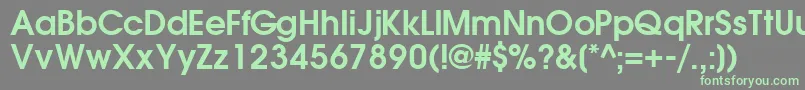 TrendexsskBold Font – Green Fonts on Gray Background