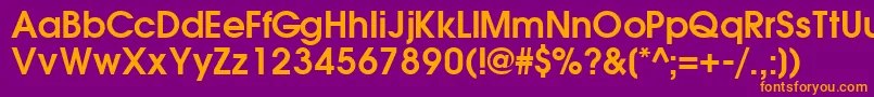 TrendexsskBold Font – Orange Fonts on Purple Background