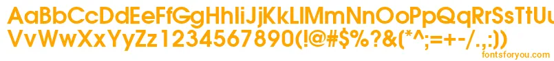 TrendexsskBold Font – Orange Fonts on White Background