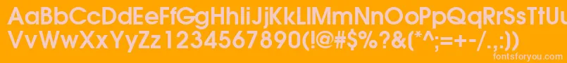 TrendexsskBold Font – Pink Fonts on Orange Background