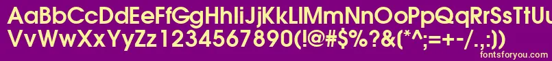 TrendexsskBold Font – Yellow Fonts on Purple Background