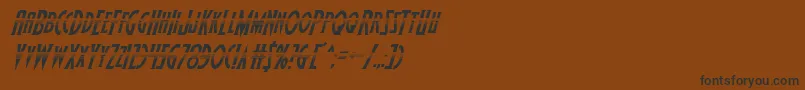 Wolfsbane2halfital Font – Black Fonts on Brown Background