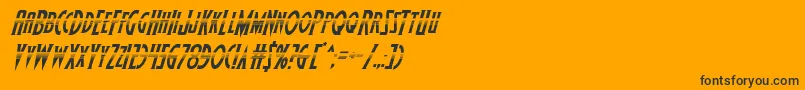 Wolfsbane2halfital Font – Black Fonts on Orange Background
