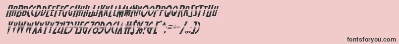 Wolfsbane2halfital Font – Black Fonts on Pink Background