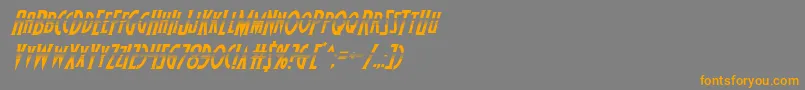 Wolfsbane2halfital Font – Orange Fonts on Gray Background
