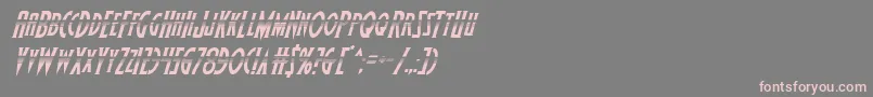 Wolfsbane2halfital Font – Pink Fonts on Gray Background