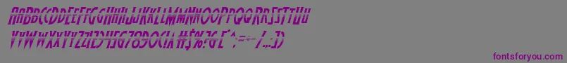 Wolfsbane2halfital Font – Purple Fonts on Gray Background