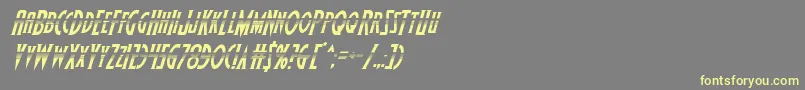 Wolfsbane2halfital Font – Yellow Fonts on Gray Background
