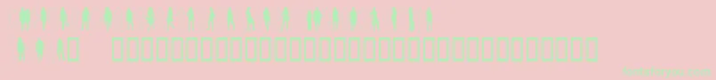 PassarelaPassarela Font – Green Fonts on Pink Background