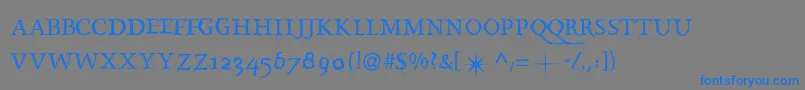 More about Splintermkaps Font Splintermkaps Font – Blue Fonts on Gray Background