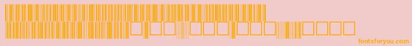 V100016-Schriftart – Orangefarbene Schriften auf rosa Hintergrund