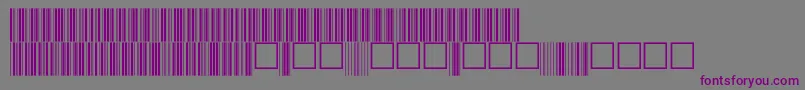 フォントV100016 – 紫色のフォント、灰色の背景