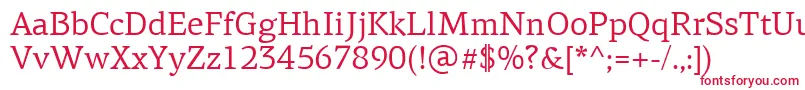 PfagoraserifproRegular Font – Red Fonts