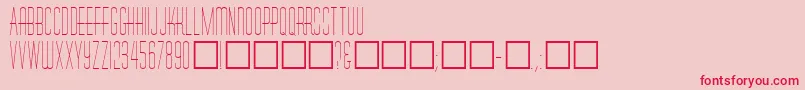 Rhyol Font – Red Fonts on Pink Background