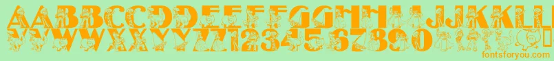 More about LmsBeyondInfinity Font LmsBeyondInfinity Font – Orange Fonts on Green Background