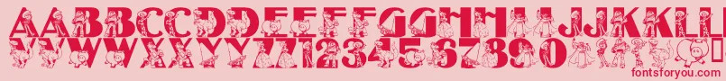 LmsBeyondInfinity Font – Red Fonts on Pink Background