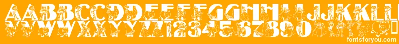LmsBeyondInfinity Font – White Fonts on Orange Background