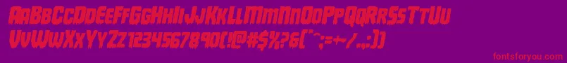 Deathbloodital Font – Red Fonts on Purple Background