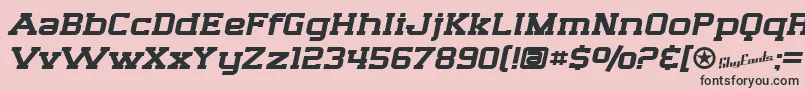 フォントSfBigWhiskeyExtended – ピンクの背景に黒い文字