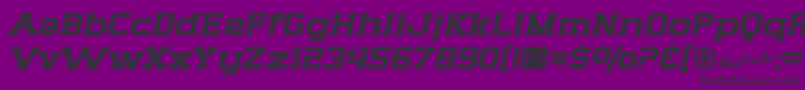 SfBigWhiskeyExtended-fontti – mustat fontit violetilla taustalla