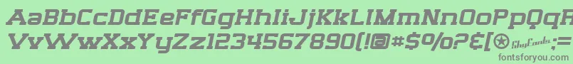 SfBigWhiskeyExtended Font – Gray Fonts on Green Background