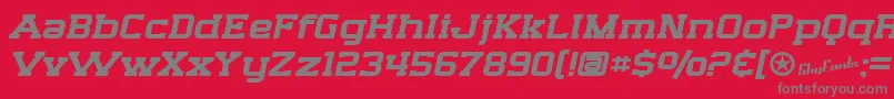 SfBigWhiskeyExtended Font – Gray Fonts on Red Background