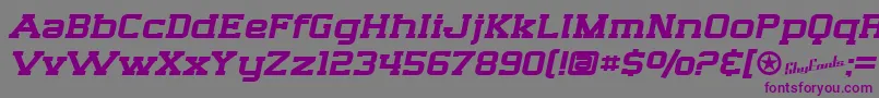 SfBigWhiskeyExtended Font – Purple Fonts on Gray Background