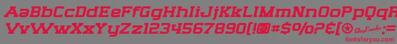SfBigWhiskeyExtended Font – Red Fonts on Gray Background