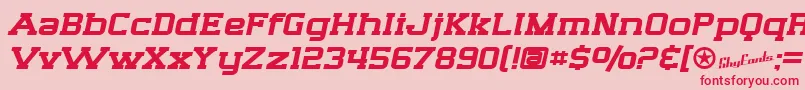 フォントSfBigWhiskeyExtended – ピンクの背景に赤い文字