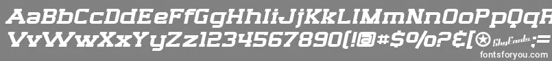 SfBigWhiskeyExtended Font – White Fonts on Gray Background