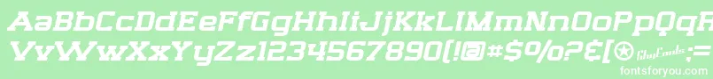 SfBigWhiskeyExtended Font – White Fonts on Green Background