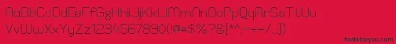 ElgethyEstSquare Font – Black Fonts on Red Background