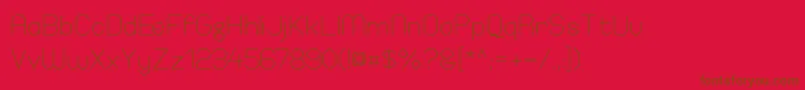 ElgethyEstSquare Font – Brown Fonts on Red Background