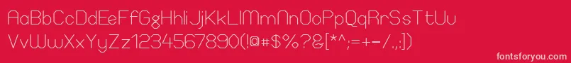 ElgethyEstSquare Font – Pink Fonts on Red Background