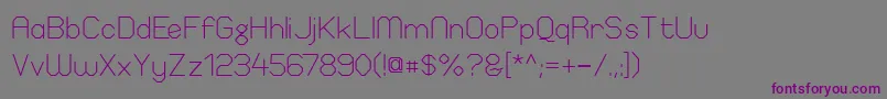 ElgethyEstSquare Font – Purple Fonts on Gray Background