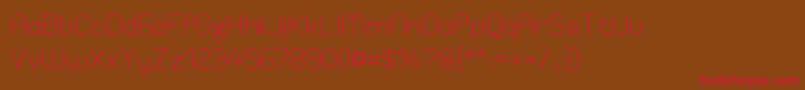 ElgethyEstSquare Font – Red Fonts on Brown Background